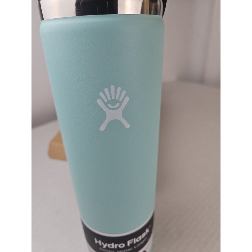 Hydro Flask 24 oz Wide Flex Straw Cap ‎ The Color Is Dew W24BFS Brand New In Box - Picture 9 of 10
